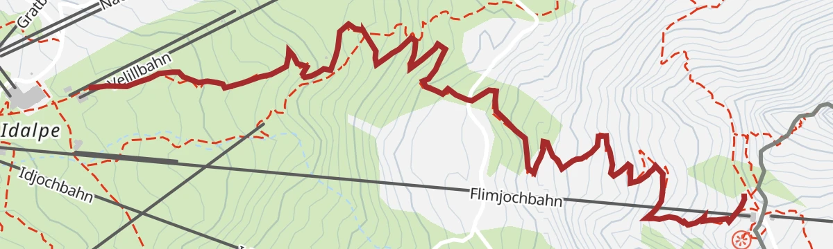 Route map: 7106 Flimjoch Trail